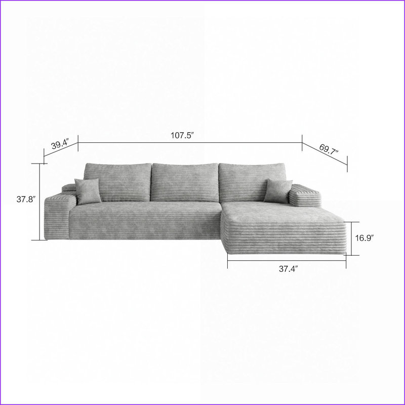 Canapés, chaise 1 place gris ardoise minimaliste | Pas d'assemblage | Mousse | Gris antique
