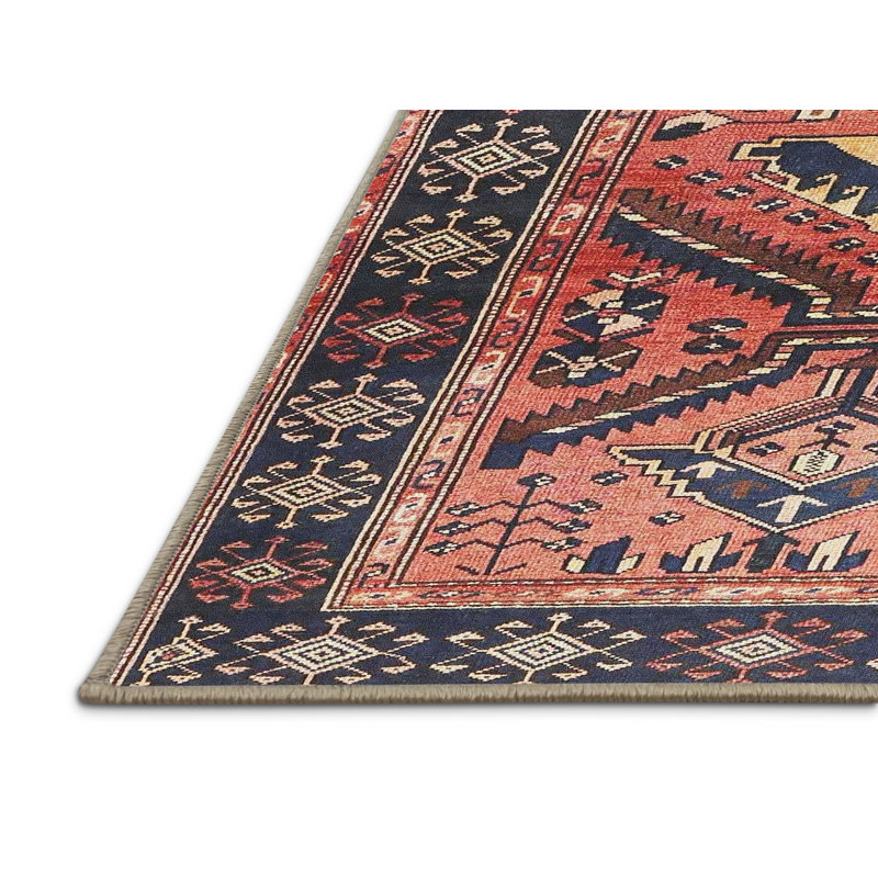 Tapis traditionnel 100% lavable à la machine 4241, Tapis de couloir 2 pi x 5 pi