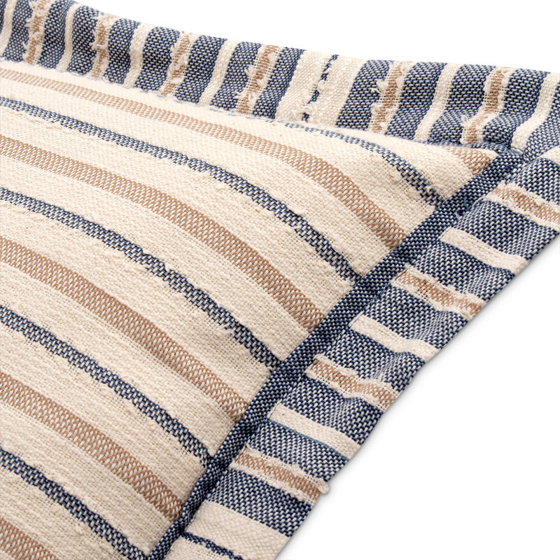 Mills Duvet Set - Denim, Queen Duvet Cover + 4 Shams + 2 Throw Pillows