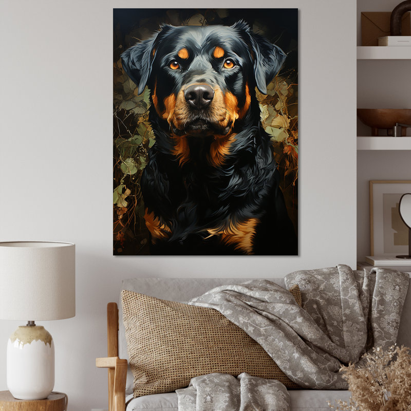 Rottweiler Resilience I sur toile, Toile tendue, H 32 po x l 24 po x P 1 po