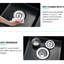 Évier de cuisine encastré à double cuve 32 po x 18 po - Quartz noir, filtre à chaleur antirouille et antirouille pour un drainage sans soudure L x l Quartz résistant à la chaleur, efficace et dégagé