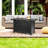 Rectangle Steel Propane Smokeless Fire Pit Table with Hidden Fuel Tank