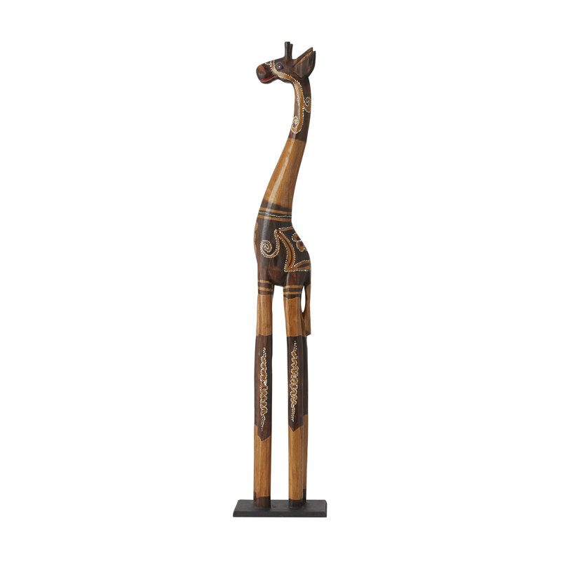 Statue Alcorn, H 39,5 po x l 8 po x P 5 po, Brun