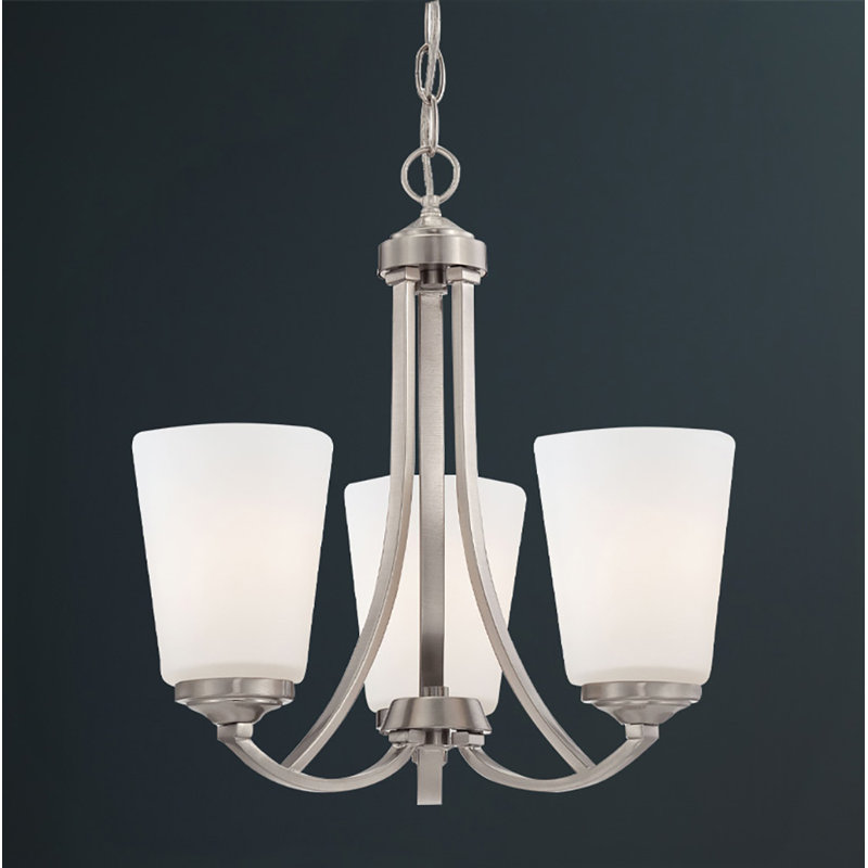 Rakhiya 3 - Light Steel Dimmable Chandelier
