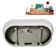 67" Streamline Soaking Matte White Freestanding Tub and Tray With Internal Drain