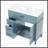 36 Inch Blue Bathroom Vanity With Ceramic Sink, Solid Acacia Wood Frame, MDF Board, And Ample Storage Drawers