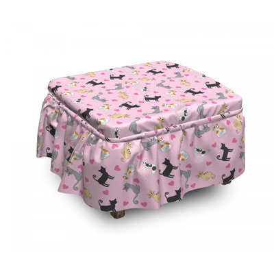 Box Cushion Ottoman Slipcover