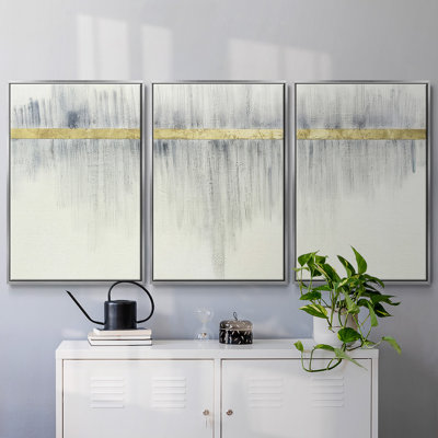 Ensemble de 3 pièces encadrées sur toile imprimées Foertell