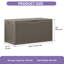 Quartey 100 Gallons Water Resistant Resin Lockable Deck Box-57482571