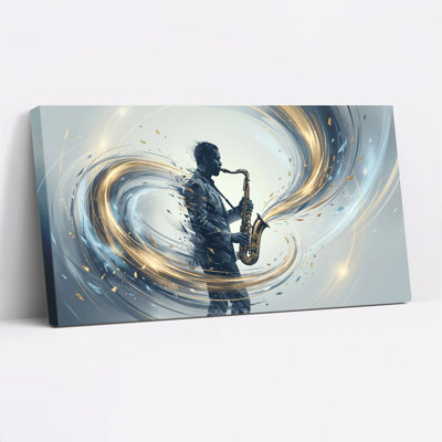 Saxophone musique, reproduction d'art sur toile, ensemble de 1