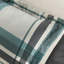 Édredon en microfibre 9 pièces pour grand lit et drap en tissu écossais noir sarcelle - preuve, housse lavable à la machine