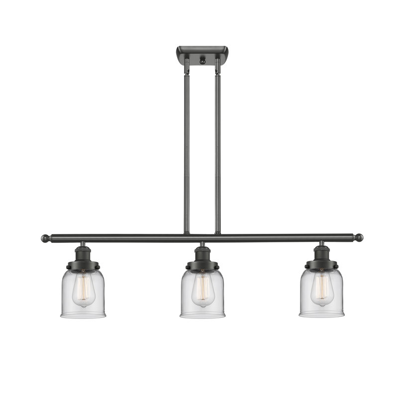 Ballston Urban - Cloche - 3 lumières 36 po pour îlot suspendu - 5 po de diamètre, Clair, Ampoule non incluse