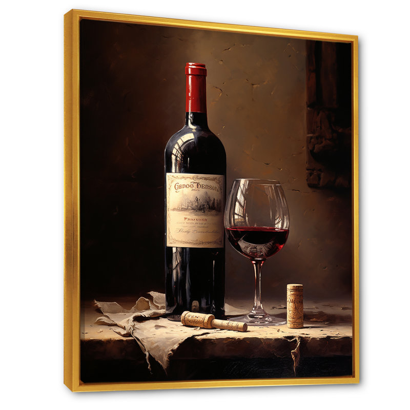 Barolos Body I sur impression sur toile, Cadre flottant doré, H 20 po x l 12 po x P 1 po
