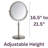 Kegler 9" Tabletop Magnified Makeup Mirror-241584341