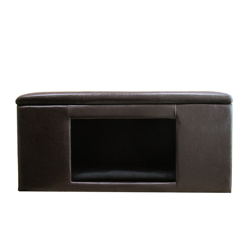 Antoinette Orthopedic Faux Leather Pet Bed
