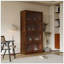 Bibliothèque de rangement avec porte en verre