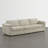 Elysion 122" W Modern Upholstered 3-Piece Sofa with Wide Arms & Deep Supportive Cushions-1500394907