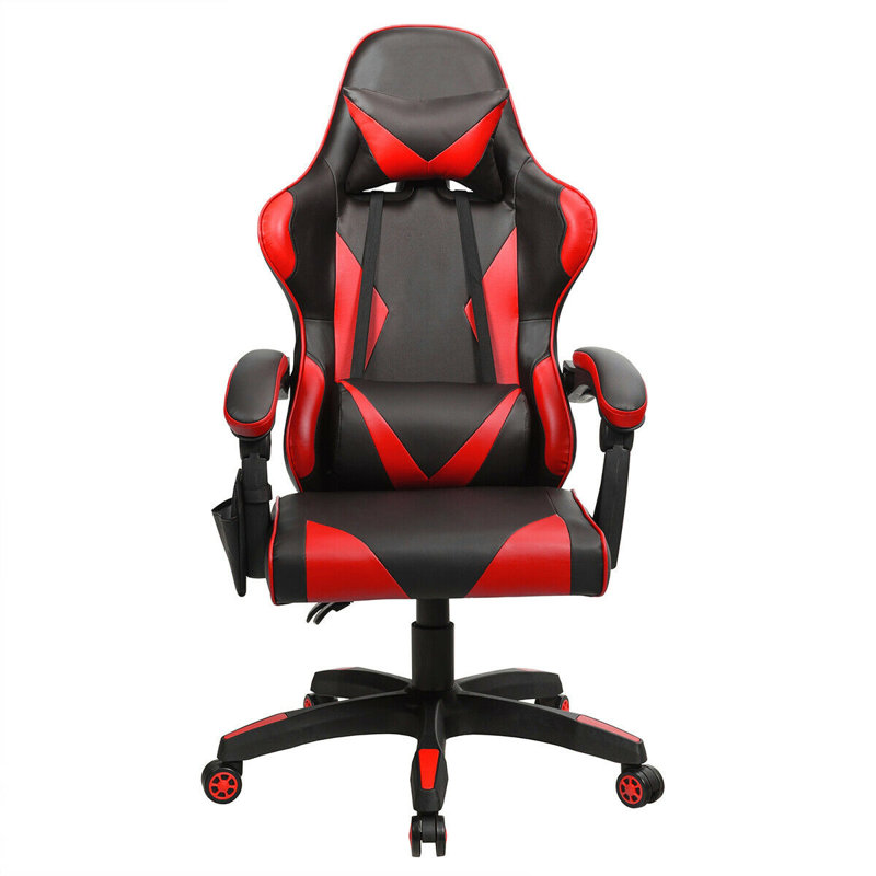 Fauteuil de jeu PC et de course, Noir / rouge