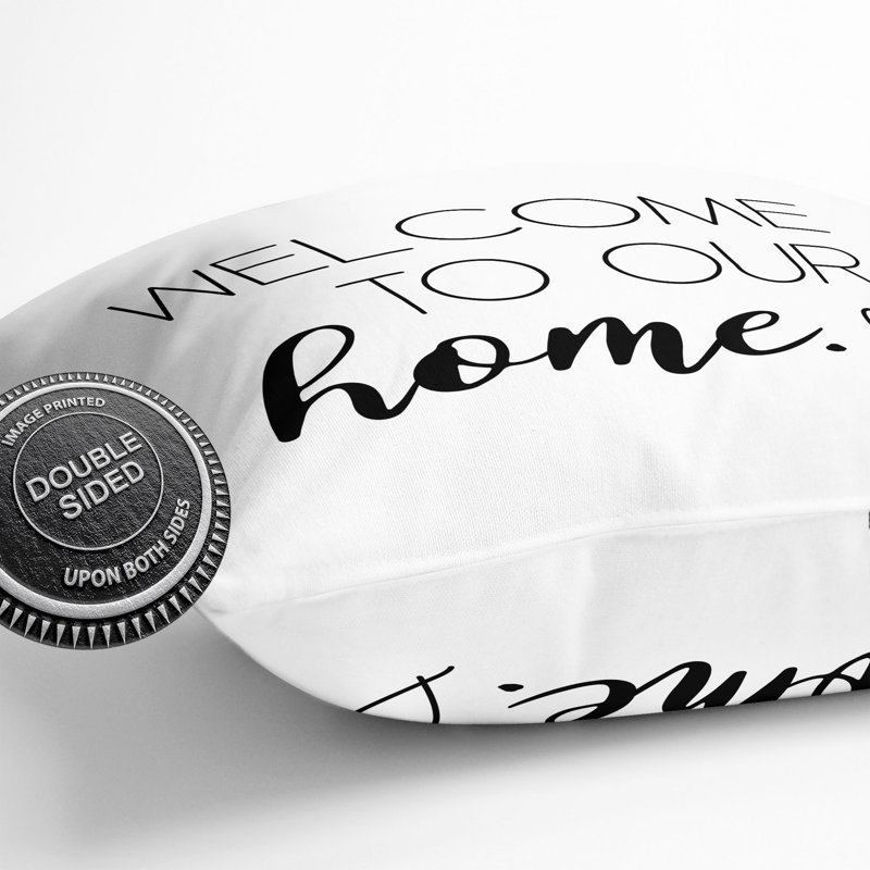 Welcome to Our Home Scatter Cushion, 55cm H x 55cm W x 20cm D