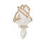 Shell Edge Napkin in White/Natural