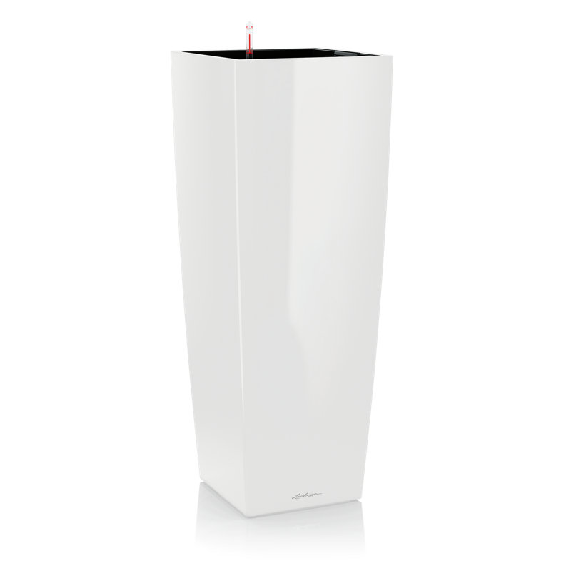 Cubico Ceramic Pot Planter, White