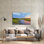 «Evening Downs» par Kent Sullivan, art mural en verre acrylique,