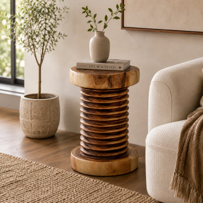 Burruss Solid Wood Accent Stool