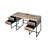 Rustic Style Desk With Oak Finish And Availability Feature Stylish Writing Ample Storage Options