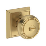 Bremerton Keyed Entry Knob with Chamfered Square Rose in Venetian Bronze