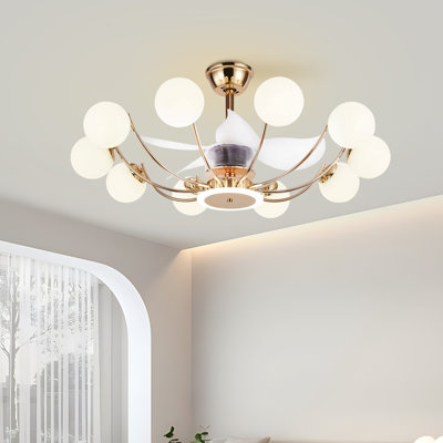 Kamorie 39.3'' Ceiling Fan with 10 Light Kit