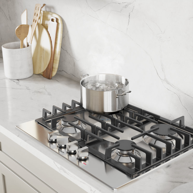 500 Series,24' Gas Cooktop,4 Burner,SS