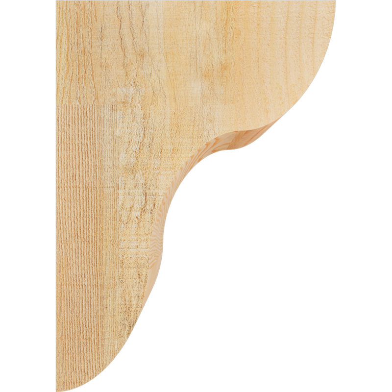 Corbeau Carmel, H 14 po x l 6 po x P 10 po, Sapin de Douglas, Sciage brut