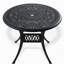 3-Piece All-Weather Cast Aluminum Dining Set, Include 2 Swivel Chairs and 35.43" Round Table With Black Frame