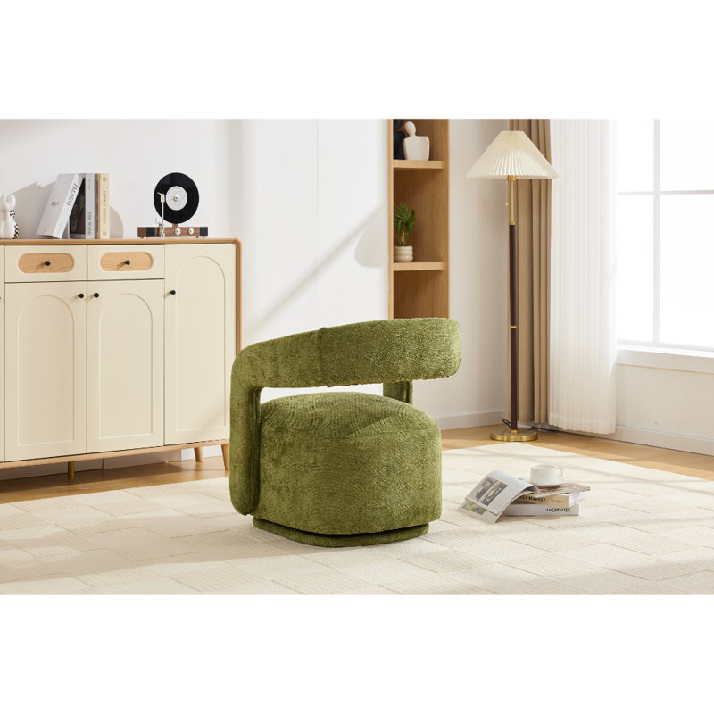 Upholstered Accent Chair, Green