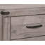 Table de chevet de chambre à coucher en brun-gris - 2 tiroirs, matériaux et stratifié Scratch 22 po x 16 po 22,88 po H finition, glissières en métal pour