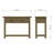 Almerton 2 Drawer Console Hallway Table With Open Shelf – Solid Reclaimed Natural Pine-89846848