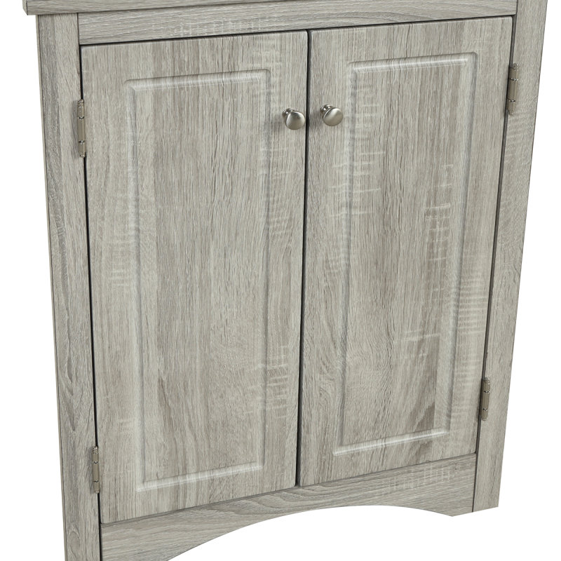 Modern Dontrel Freestanding Bathroom Cabinet, Oak