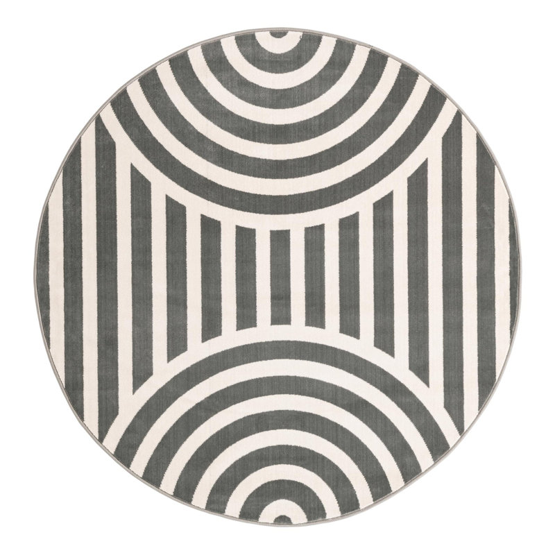 Tapis pour enfant Unique Loom Lines, Rond 5 pi 3 po