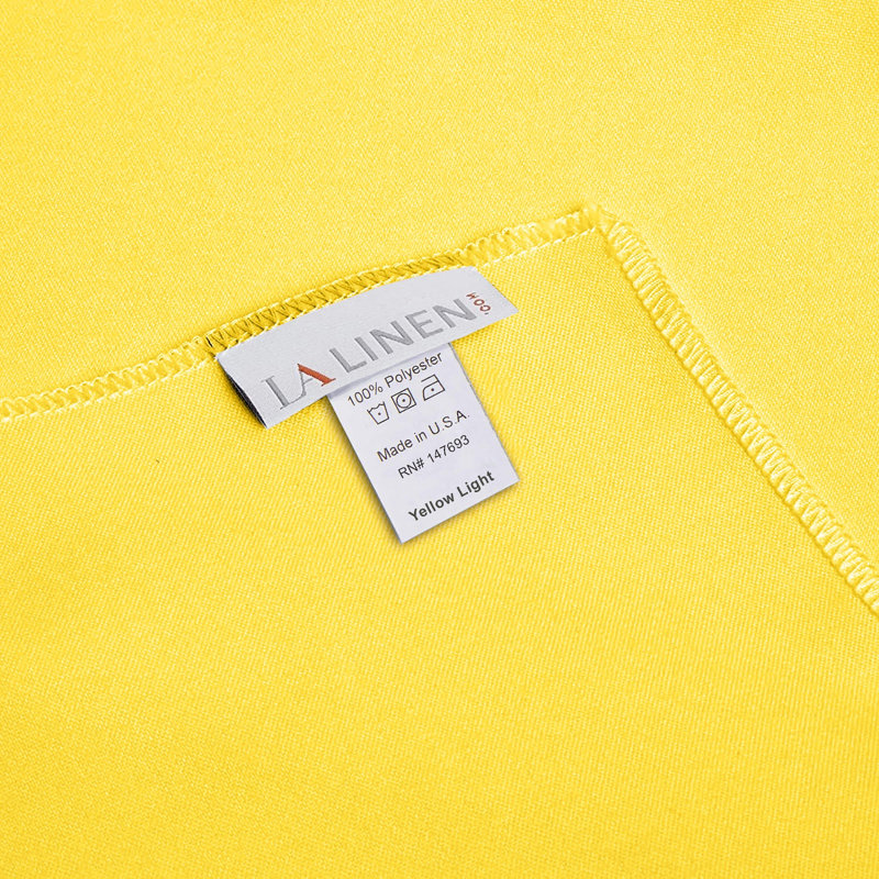 Solid Color Square Tablecloth - Basics by Wayfair™, Light Yellow, 72" Square
