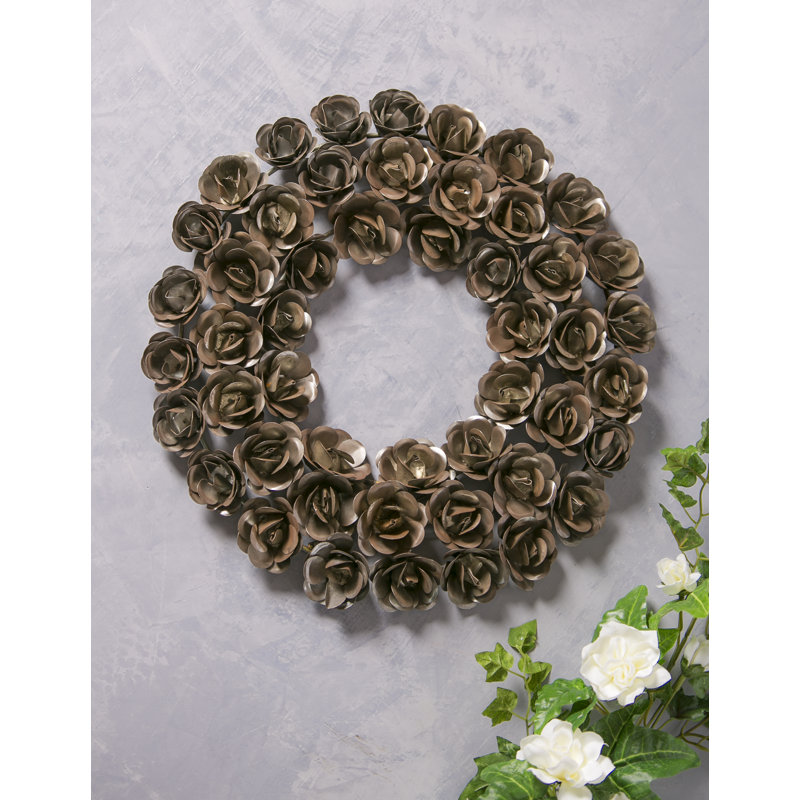 Couronne de rose en métal 15 pi