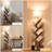  Built-in Adjustable Lamp With Tree Bookshelf, Floor Lamp With Spacious Storage Space, Utility Book Organizer Shelves With Stable Structure-654503854