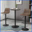 Table basse à hauteur de barre H 42 po HOMcom Rustic, plateau en bois d'orme et acier industriel - Usage décontracté intérieur / extérieur