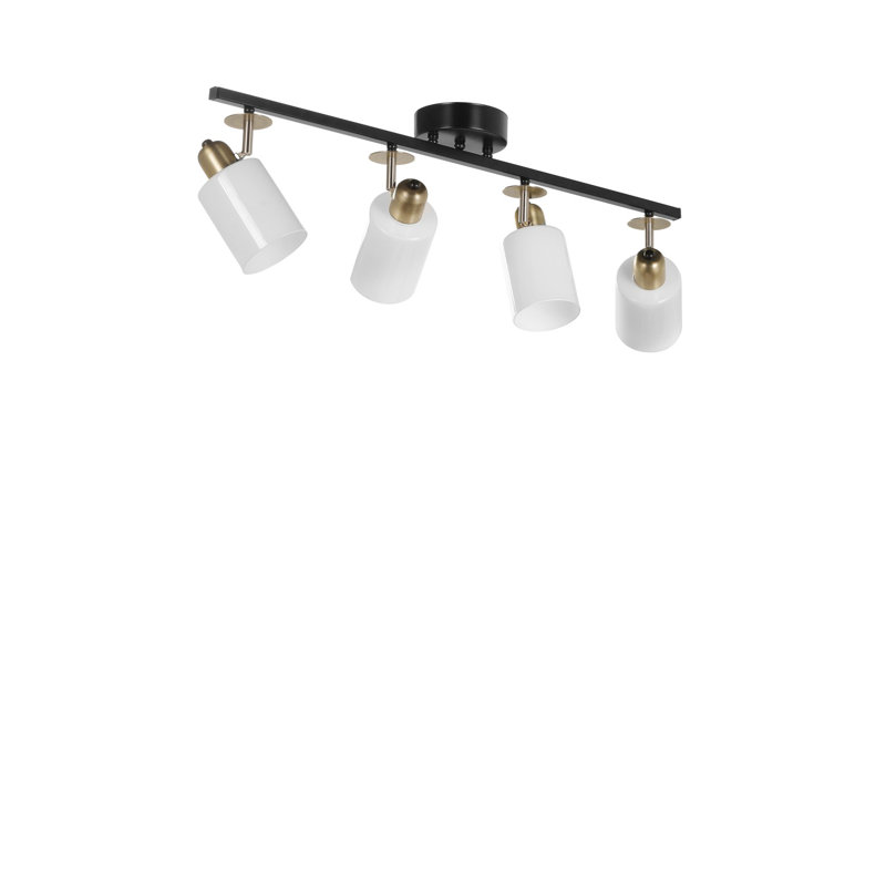 75cm 4 -Light Track Kit, Black/Satin Gold