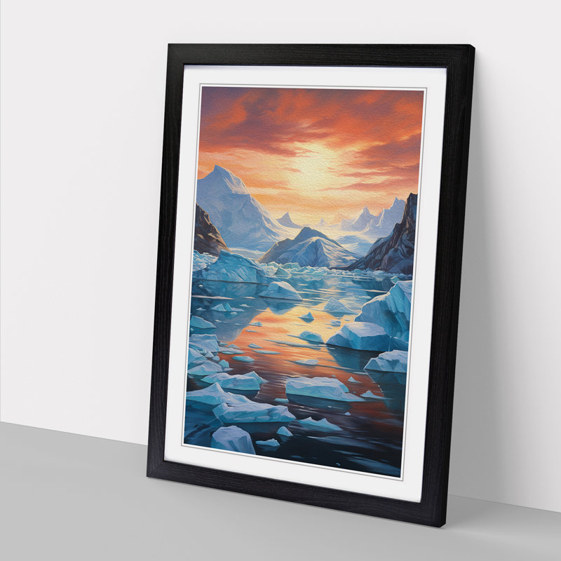 Glacier Renaissance - Single Picture Frame Print on Wood