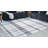 Rectangle Jamye Plaid Machine Woven Polyester Area Rug in Gray/Cream-87749319