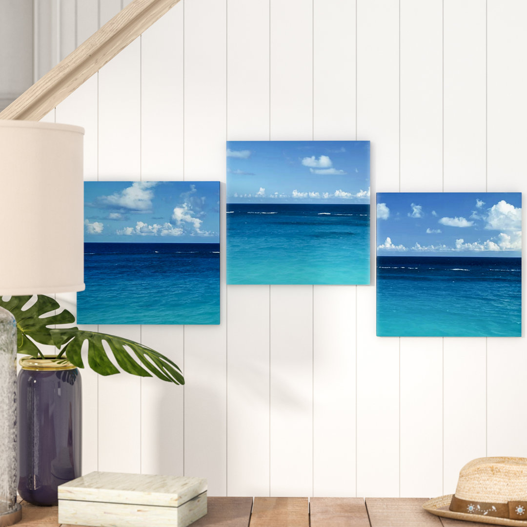 " View Of The Atlantic Ocean, Bermuda " by Panoramic Images 3 - Pieces Dovecove 