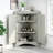Modern Triangle Cabinet With Adjustable Shelves In Oak - Classic Storage Organize Items-1304941954