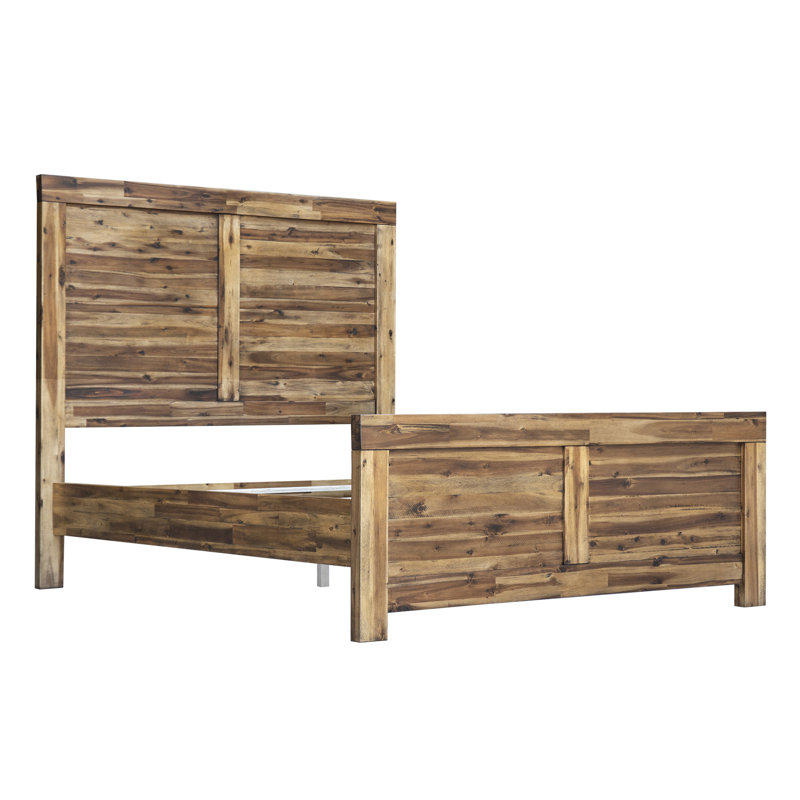 Camilo Solid Wood Standard Bed, King, Durango Wheat