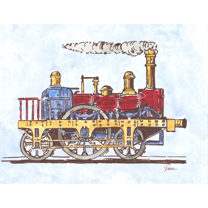 Foran «Steam Engine», reproduction sur toile tendue, H 16 po x l 24 po x P 1,5 po