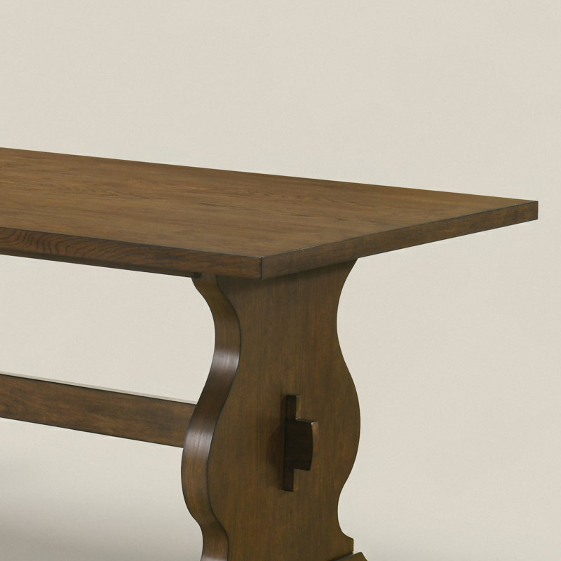 Ensemble de table de salle à manger 70,8 po Almeda, 9 pièces : table, 8 chaises, Brun